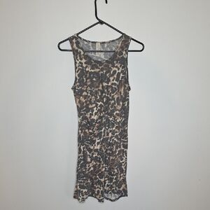 Leopard Print Sleeveless Dress Allison Joy Size Small